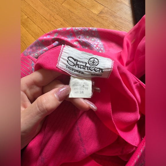 70s Vintage Alfred Shaheen Hot Pink Jumpsuit - Picture 4 of 11